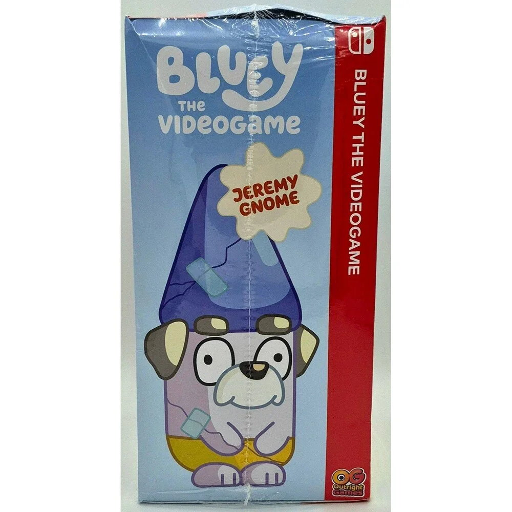 Bluey The Videogame Nintendo Switch Gnome Plush Bundle New Sealed Box Damage